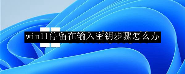 win11停留在输入密钥步骤怎么办