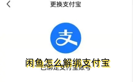 闲鱼怎么解绑支付宝