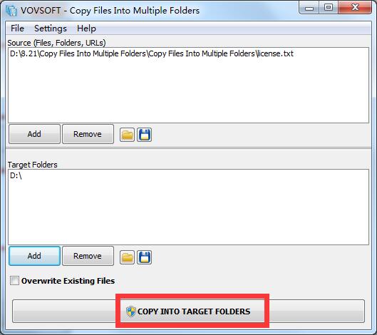 Copy Files Into Multiple Folders下载v5.3