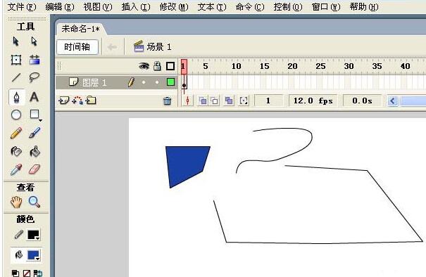 Flash怎么使用钢笔工具