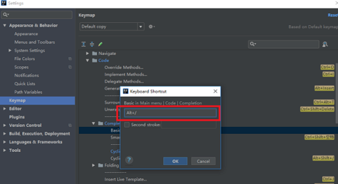 intellij idea怎么设置自动提示快捷键