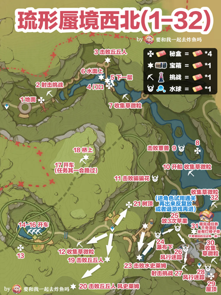 原神3.8新地图琉形蜃境礼券全收集