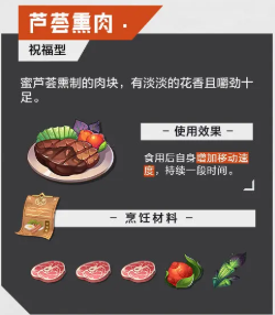 晶核手游食谱大全