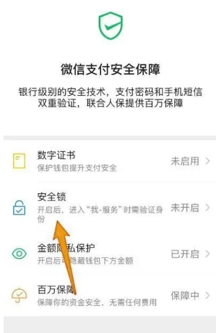 微信怎么设置钱包锁